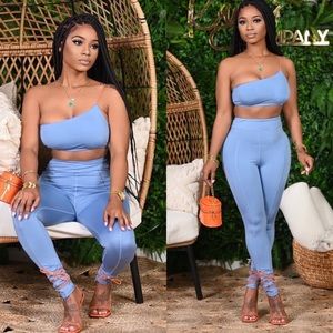 Blue Two Piece Set